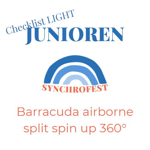 Barracuda airborne split spin up 360° Junioren Figurentool LIGHT